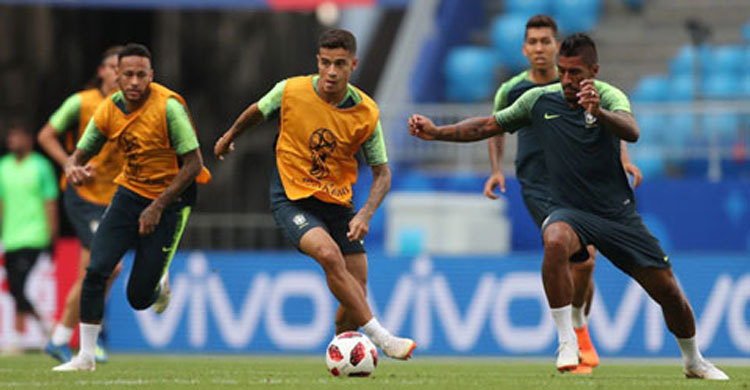 Brazil make forced change ahead of Mexico clash