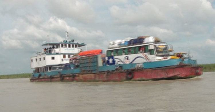 ৯ ঘণ্টা পর শিমুলিয়া-কাঁঠালবাড়ি নৌ পথে ফেরি চলাচল শুরু
