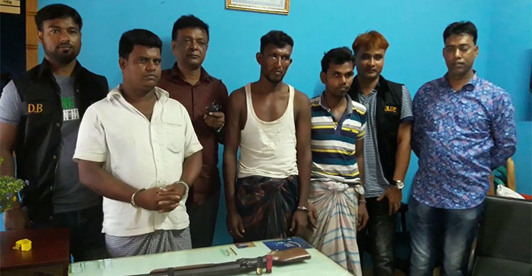 মাদারীপুরে অস্ত্র-গুলিসহ গ্রেফতার ৩