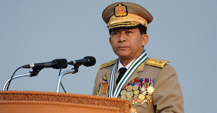 মিয়ানমার সেনাপ্রধানকে নিষিদ্ধ করলো ফেসবুক