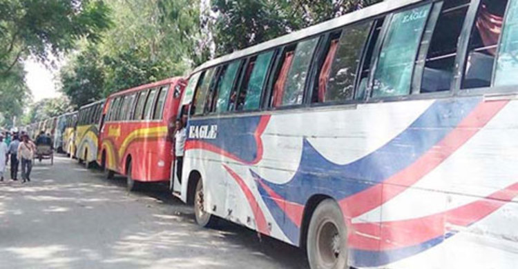 শিমুলিয়ায় পারের অপেক্ষায় ৭ শতাধিক গাড়ি