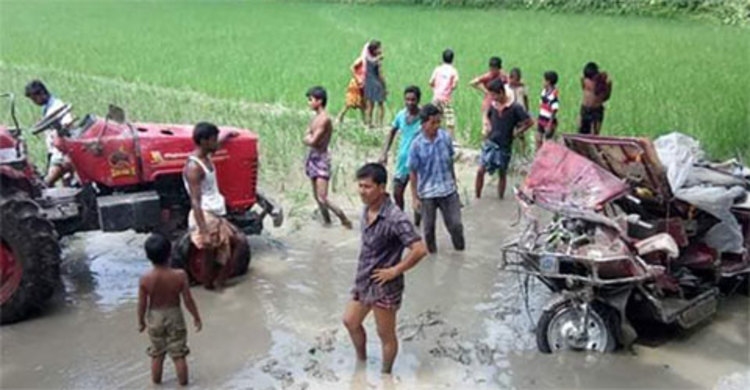 ট্রাক্টরচাপায় ইজিবাইক চালক নিহত