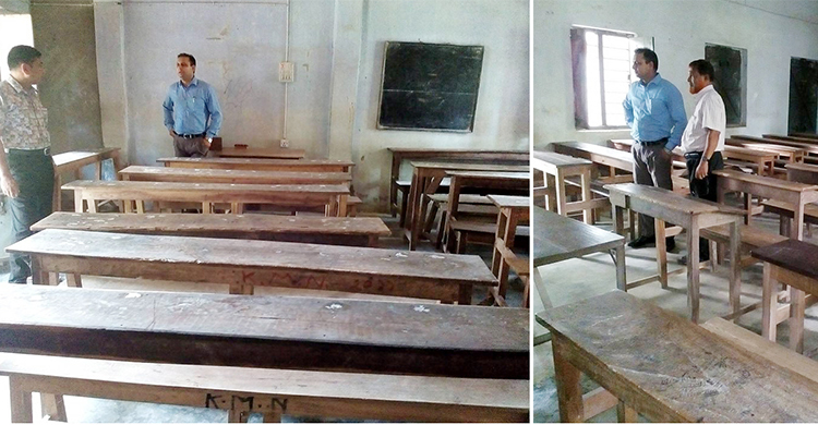 শৈলকুপার স্কুলে শতভাগ অনুপস্থিত : পরিদর্শনে ইউএনও