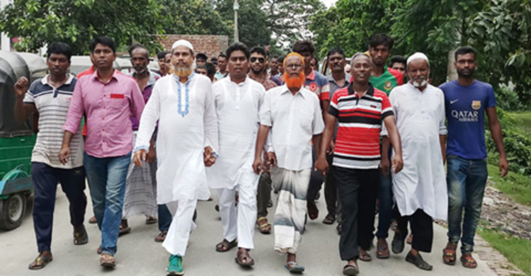 বন্দুকযুদ্ধে মাদক বিক্রেতা নিহত হওয়ায় সিরাজগঞ্জে আনন্দ মিছিল