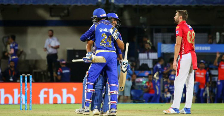 Mumbai Indians beat Kings XI by 6 wickets