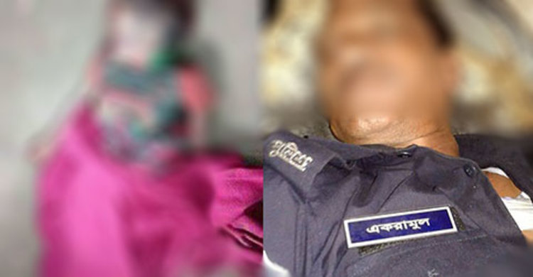 শিশুর লাশ দেখে মারা যাওয়া সেই পুলিশ সদস্যকে দাফন