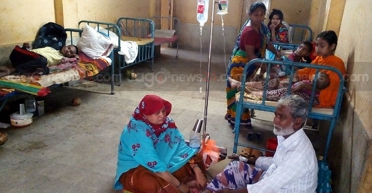 চাঁপাইনবাবগঞ্জে ডায়রিয়ার প্রকোপ, সিট নেই হাসপাতালে