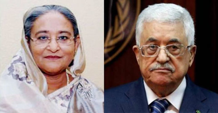 টেলিফোনে মাহমুদ আব্বাসের স্বাস্থ্যের খোঁজ নিলেন প্রধানমন্ত্রী