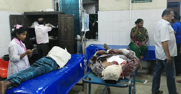 সেতুর ওপর বাসচাপায় অটোরিকশা যাত্রী নিহত