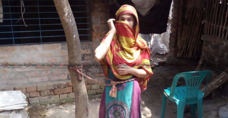 স্ত্রীকে গাছে বেঁধে নির্যাতন, স্বামী ও ভাসুর আটক