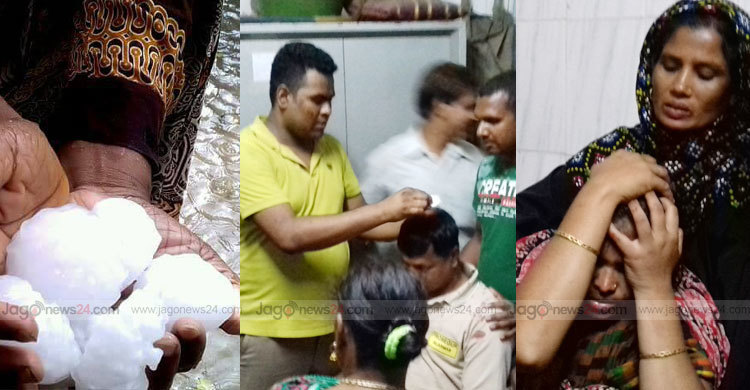 পাবনায় শিলা বৃষ্টিতে শতাধিক নারী-পুরুষ আহত