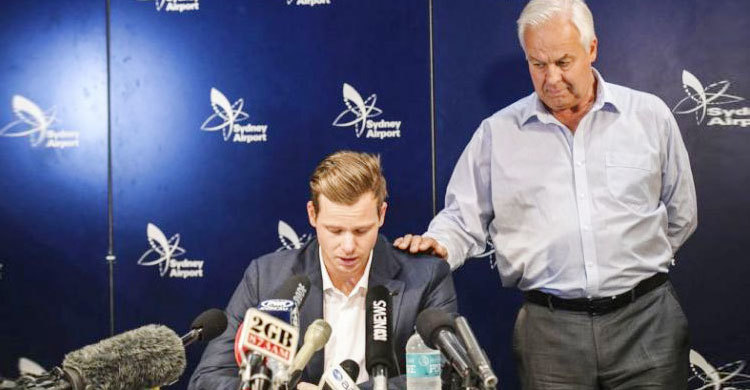 Smith’s father dumps son’s cricket kit in garage