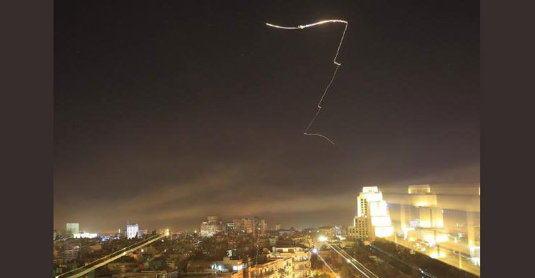 US, Britain, France fire over 100 missiles at Syria