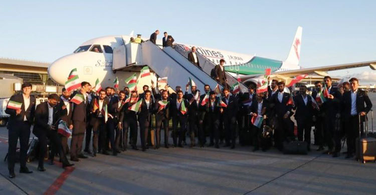 First World Cup team Iran arrive in Russia