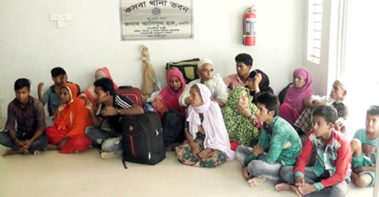 ব্রাহ্মণবাড়িয়ায় ১৭ রোহিঙ্গা আটক