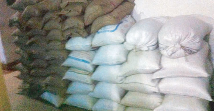 হবিগঞ্জে ১০ টাকা কেজির ৫৮ বস্তা চাল জব্দ