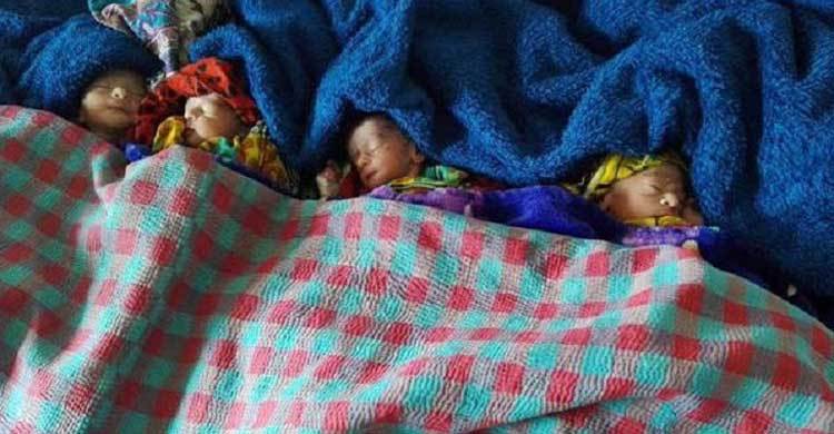 একই সঙ্গে ৪ শিশুর জন্ম দিলেন মীরা