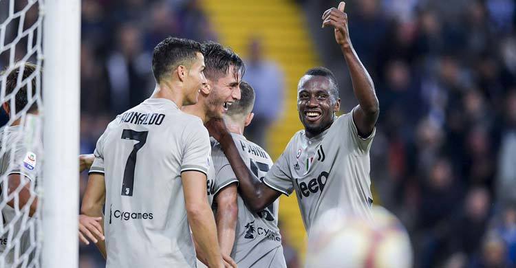 জুভেন্টাসের ইতিহাস গড়ার ম্যাচে রোনালদোর গোল