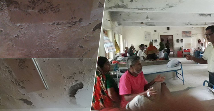 স্বাস্থ্য কমপ্লেক্সের ভবনে ফাটল