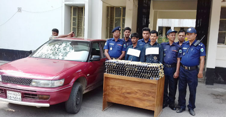 ফেনসিডিলভর্তি প্রাইভেটকার আটক