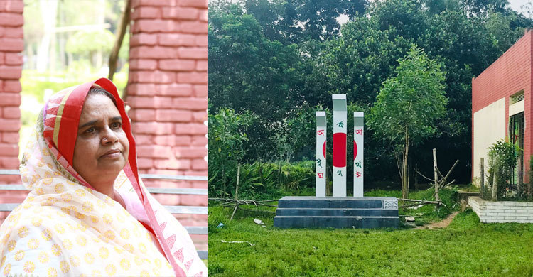 ব্যক্তি উদ্যোগে শিক্ষিকার শহীদ মিনার নির্মাণ