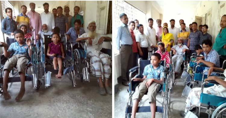 ভৈরবে হুইল চেয়ার পেলেন ১৬ প্রতিবন্ধী