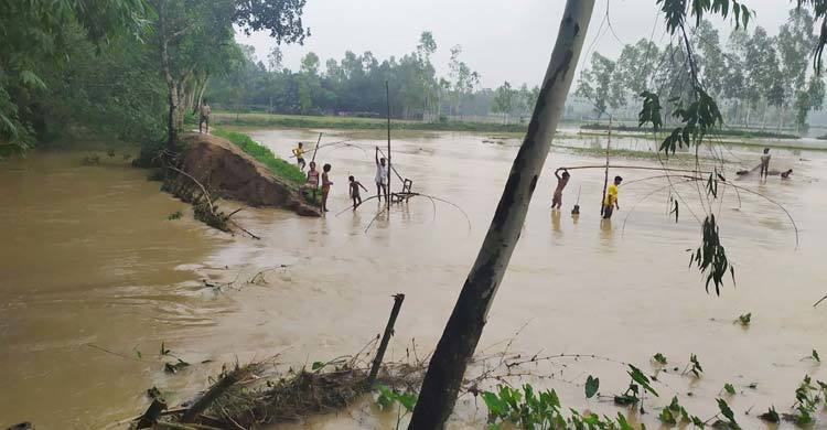 বকশীগঞ্জে পাঁচ গ্রাম প্লাবিত