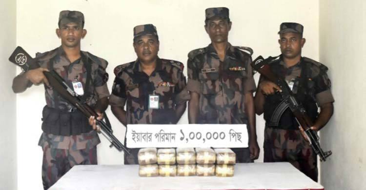 নাফ নদীর তীরে এক লাখ পিস ইয়াবা ফেলে পালাল পাচারকারী