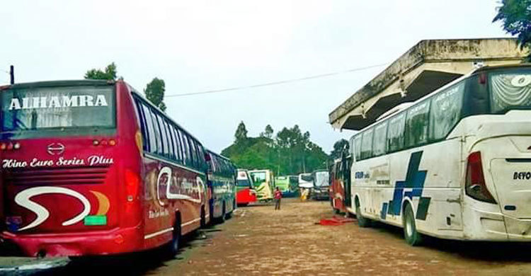 পাঁচদিন ধরে গাইবান্ধার সঙ্গে ঢাকার বাস চলাচল বন্ধ