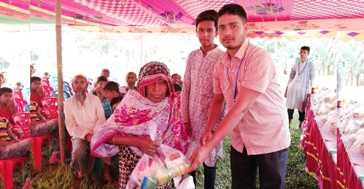 ১৭০ দুস্থ পরিবারের মাঝে ঈদ সামগ্রী বিতরণ