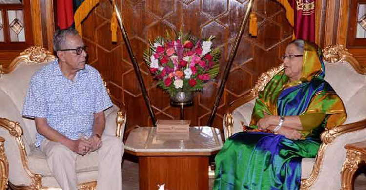 PM calls on president at Bangabhaban