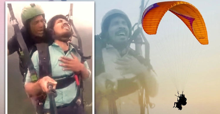 Hilarious paragliding viral video inspires memes on social media