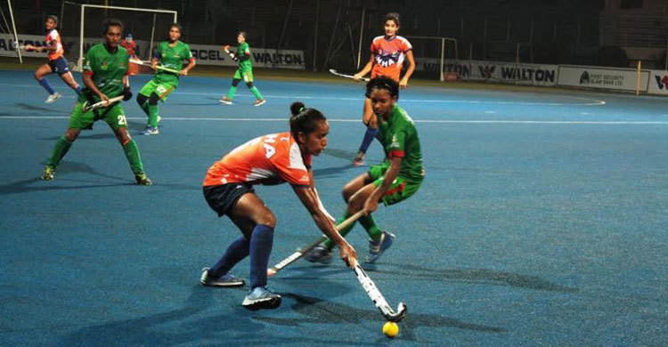 হারের ব্যবধান কমিয়েছে নারী হকি দল