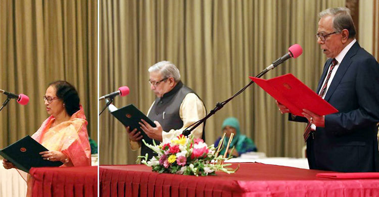 শপথ নিলেন ইমরান ও ফজিলাতুন নেসা