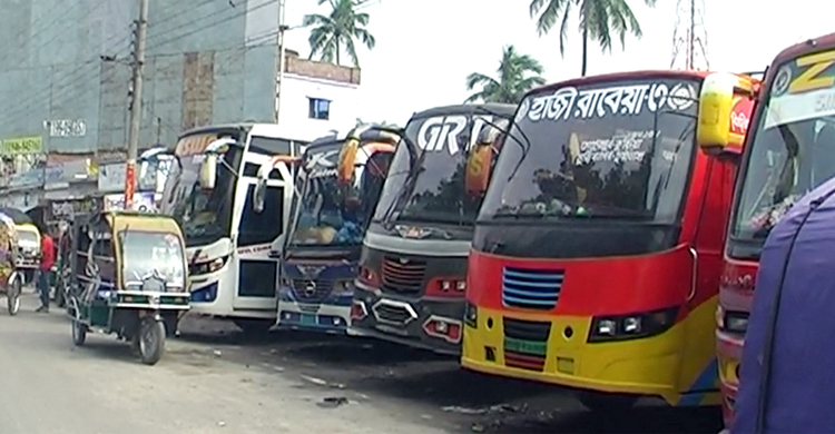 পঞ্চম দিনের মতো মেহেরপুর থেকে বাস চলাচল বন্ধ