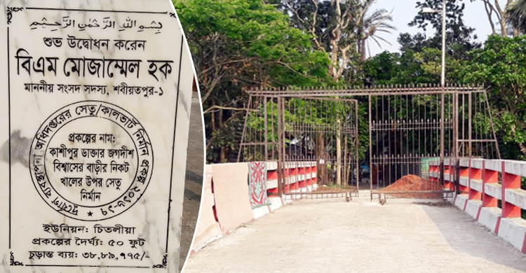 খুলে নেয়া হলো সরকারি সেতুর লোহার গেট