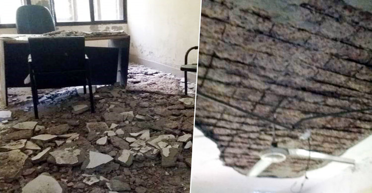 মেয়াদ ৯০ বছর, ২৮ বছরে ভেঙে পড়ল সরকারি ভবনের ছাদ