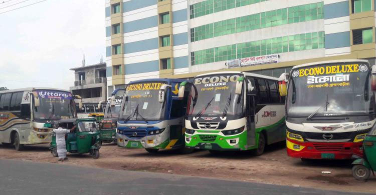 অনির্দিষ্টকালের পরিবহন ধর্মঘট চলছে ব্রাহ্মণবাড়িয়ায়