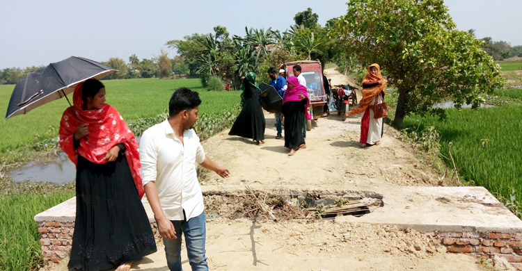 নির্মাণের ১০ দিনেই ভেঙে গেছে ইউড্রেন