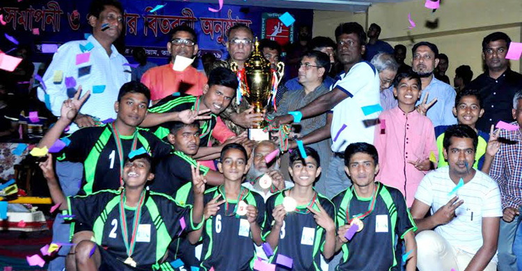 স্কুল ভলিবলে চ্যাম্পিয়ন রাজউক ও স্কলাস্টিকা