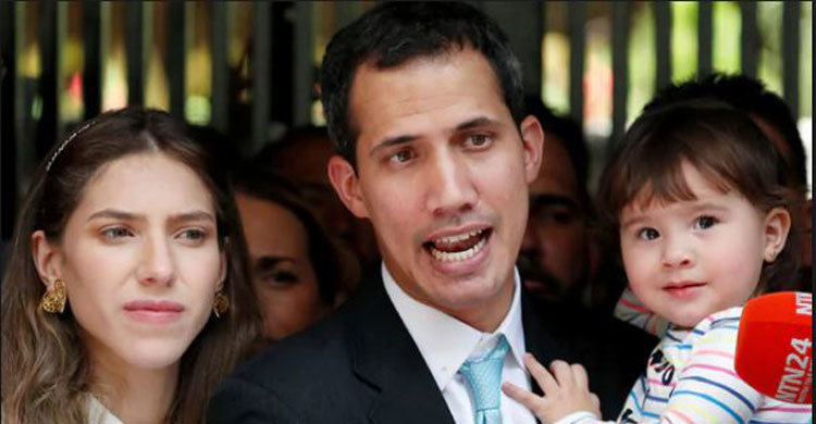 Guaido claims family threatened by Maduro agents