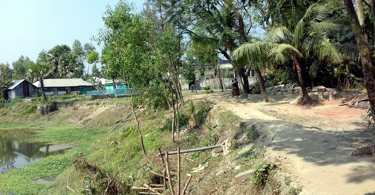 নদী গর্ভে ভাষা শহীদ সালাম নগর সড়ক