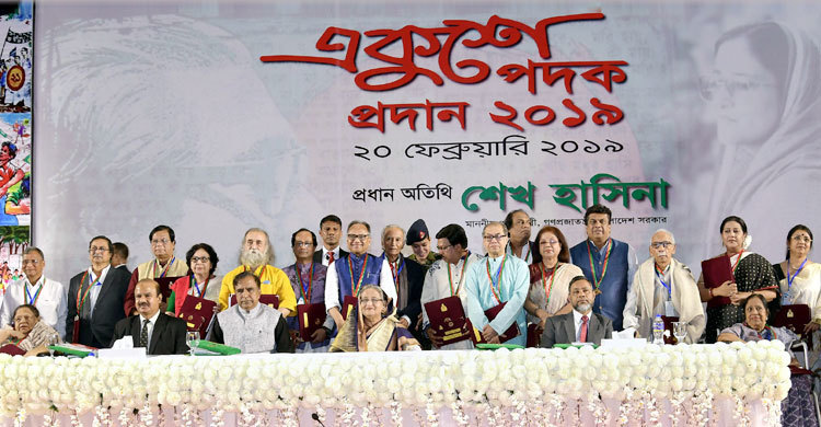 PM hands over Ekushey Padak