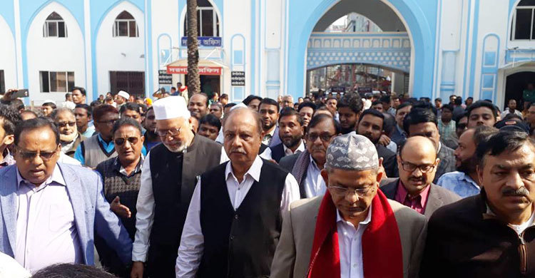 Oikyafront leaders reach Sylhet