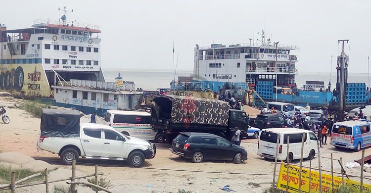 শিমুলিয়া-বাংলাবাজার নৌরুটে যুক্ত হলো আরও একটি রোরো ফেরি