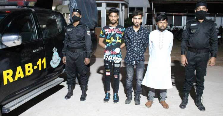 সিদ্ধিরগঞ্জে র‍্যাবের অভিযানে ৫ চাঁদাবাজ আটক