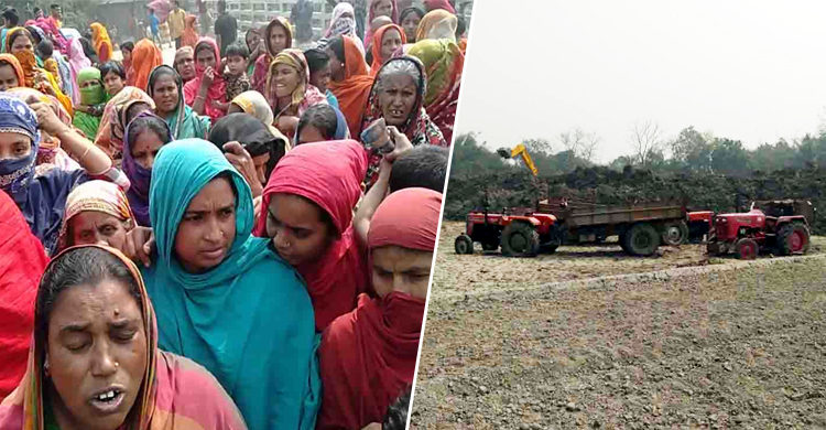 নদী খননের মাটি ইটভাটায়, বাধা দিলে গ্রামবাসীর ওপর হামলা