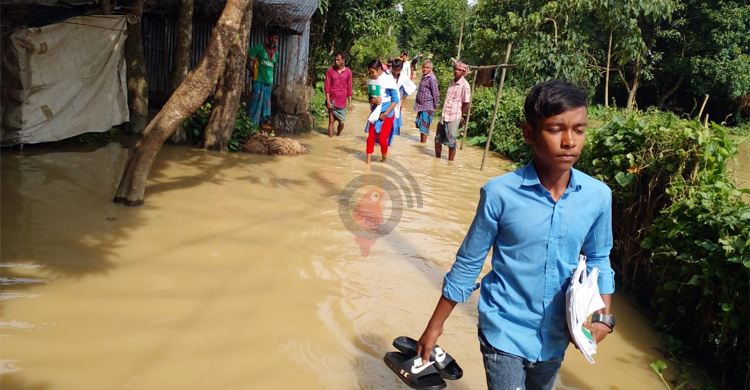এবার হবিগঞ্জে ঢুকেছে বন্যার পানি