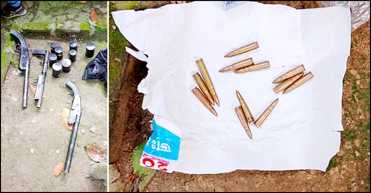 কুমিল্লায় অস্ত্র-গুলি উদ্ধার