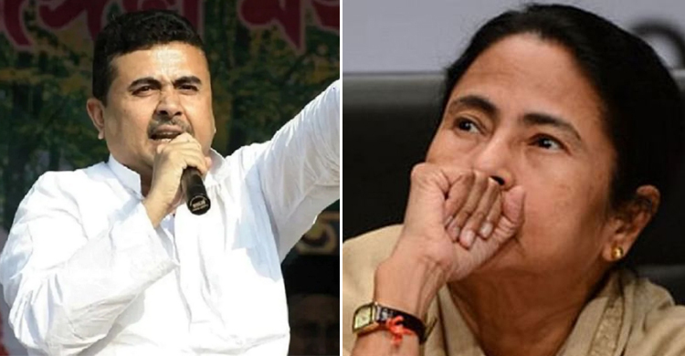 মমতাকে ‘আধা লাখ’ ভোটে হারানোর চ্যালেঞ্জ শুভেন্দুর